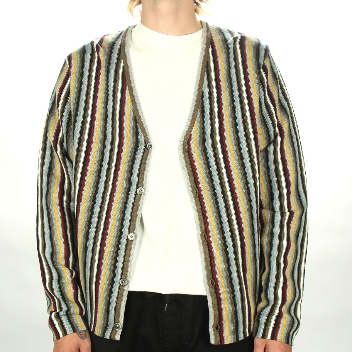 Stripe Pattern Cardigan – Premier
