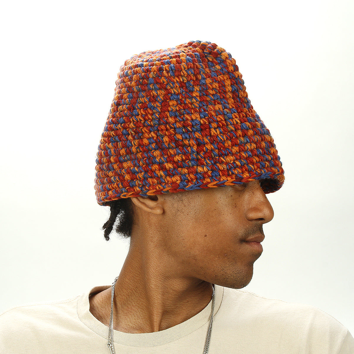 Melange Yarn Knit Bucket Hat – Premier