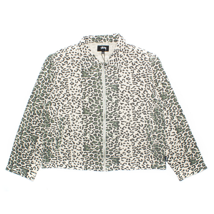 Stussy Leopard Mesh Zip Jacket