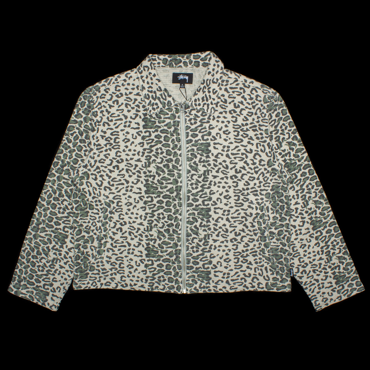 Stussy Leopard Mesh Zip Jacket