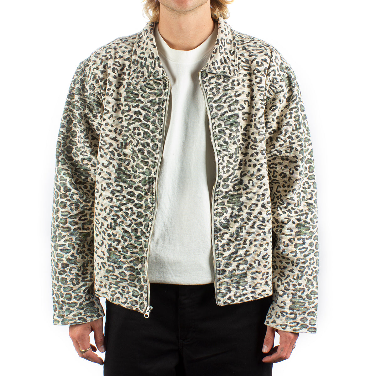 Leopard Mesh Zip Jacket – Premier