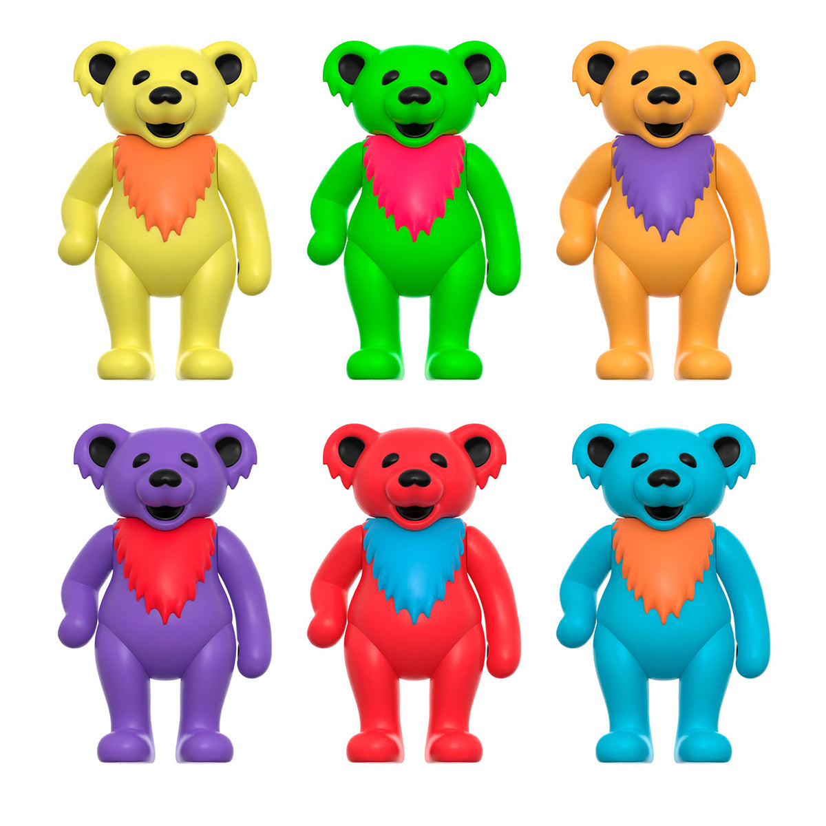 Super7 Grateful Dead Reaction Figure - Dancing Bears Glow Box Flat (6)