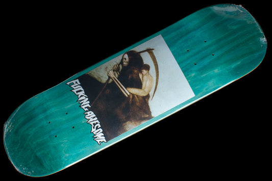 Ave Personification of Death Teal Deck - 8.5"