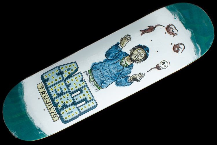 Truijillo Street Performers Teal Deck 8.38"