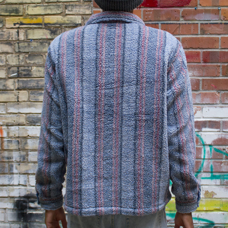 Stripe Sherpa Shirt