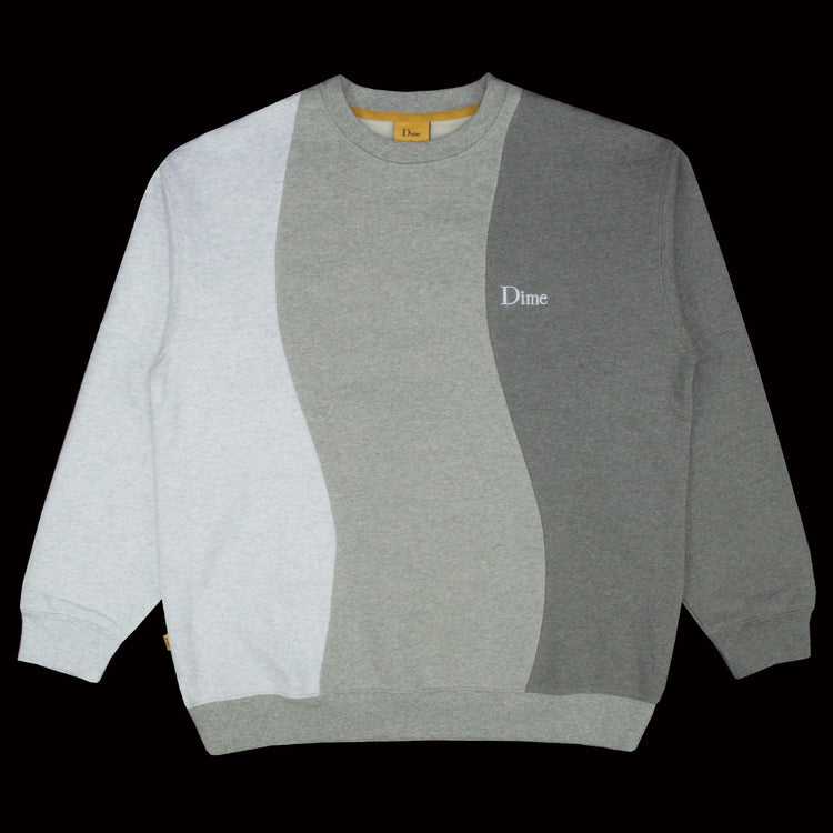 Wavy 3 Tone Crewneck Sweatshirt