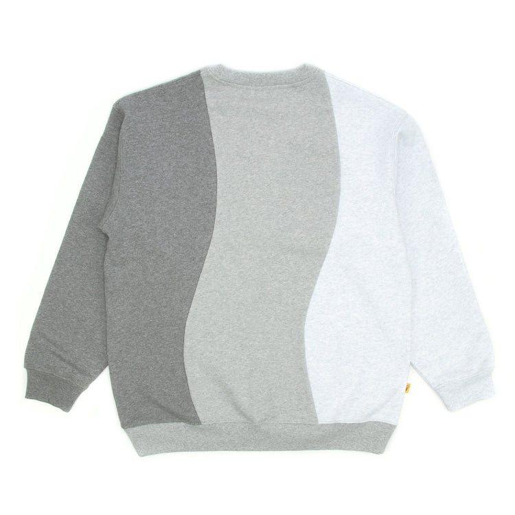 Wavy 3 Tone Crewneck Sweatshirt