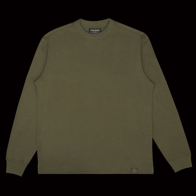 Aspen Waffle Texture Crew Neck Ramskull Jumper CLOUDY GREY