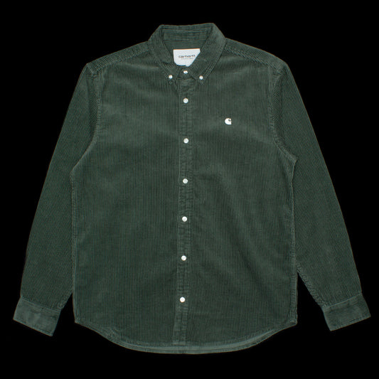 Carhartt WIP L/S Madison Cord Shirt Boxwood / Wax