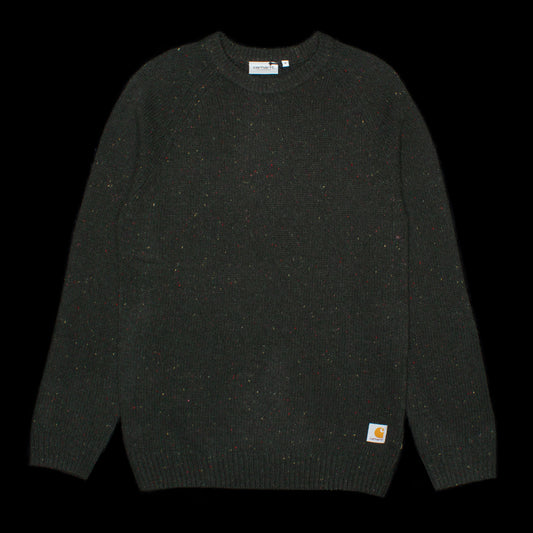 Carhartt WIP Anglistic Sweater Speckled Dark Cedar