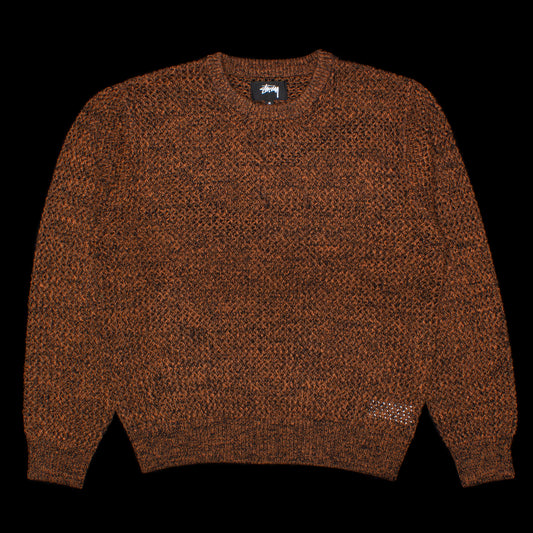 Stussy 2 Tone Loose Gauge Sweater / Orange