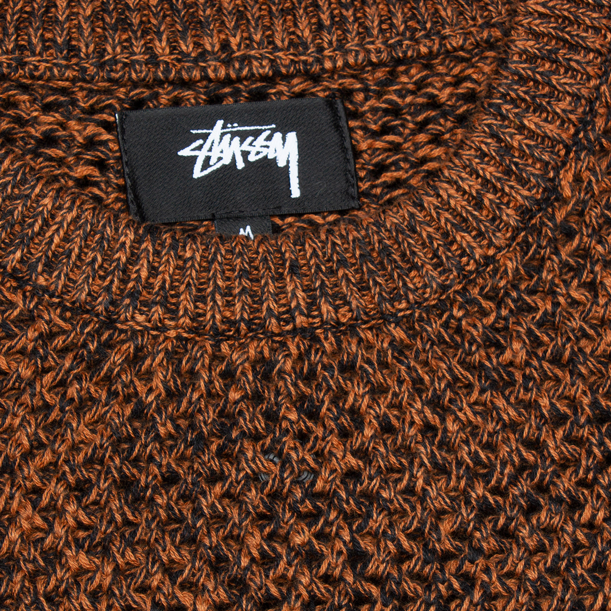 Stussy 2 Tone Loose Gauge Sweater / Orange