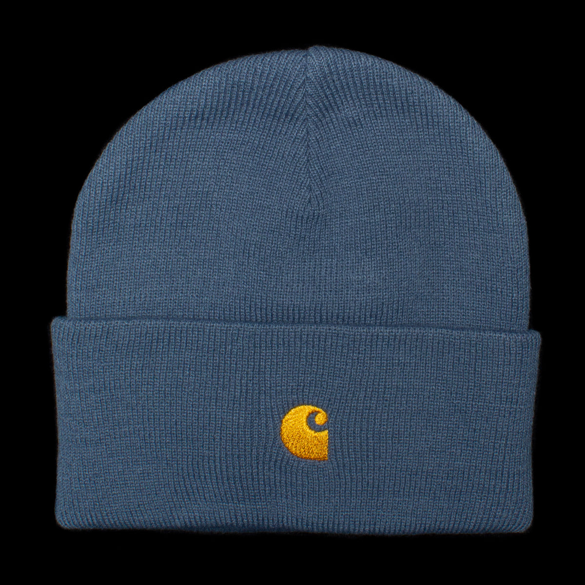Carhartt WIP Chase Beanie Storm Blue / Gold
