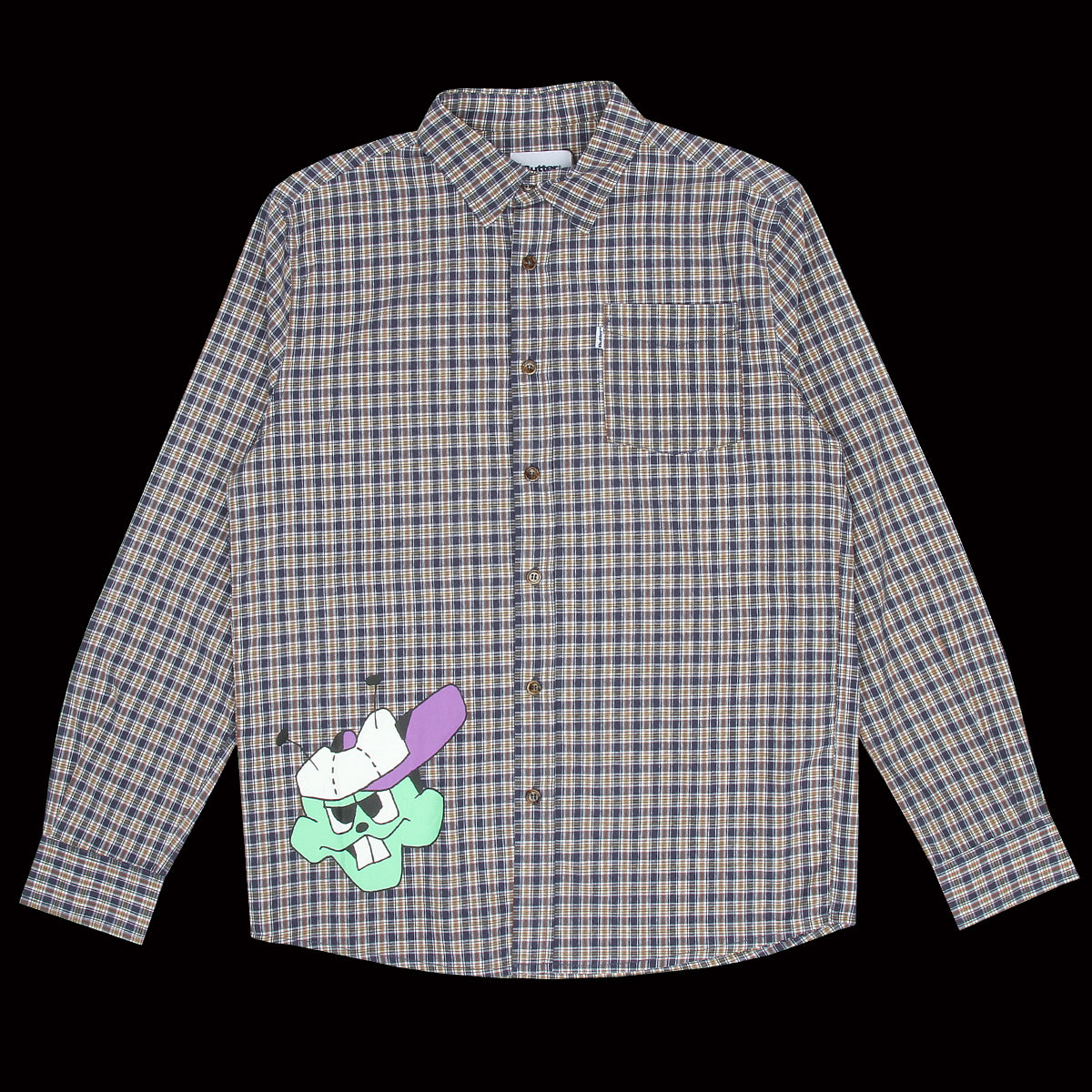 Butter Goods Bug Out L/S Shirt Navy