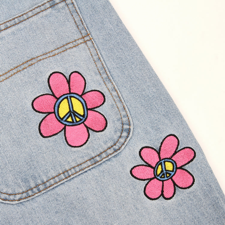 Butter Goods Flower Denim Jeans Light Blue