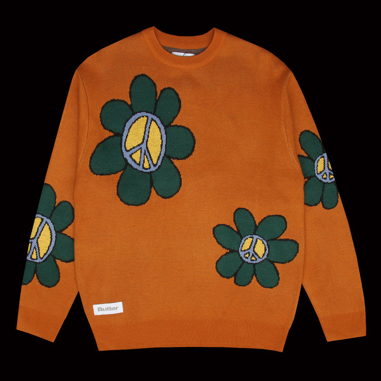 Flowers Knitted Sweater