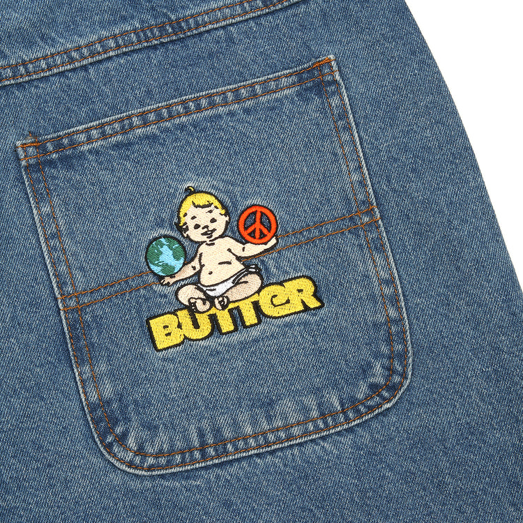 Butter Goods World Peace Denim Jeans Washed Indigo