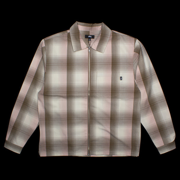 Stussy Shadow Plaid Zip Shirt