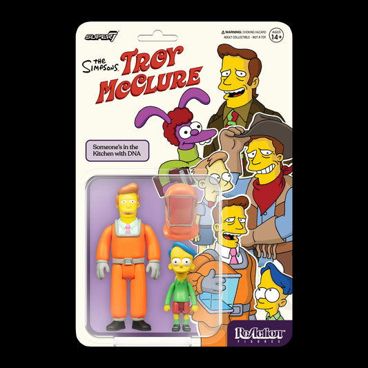 Super7 The Simpsons ReAction W2 - Troy McClure "Someone's in the Kitchen with DNA"