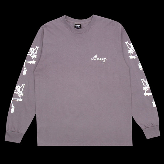 Stussy Paradise Lost L/S T-Shirt Mauve