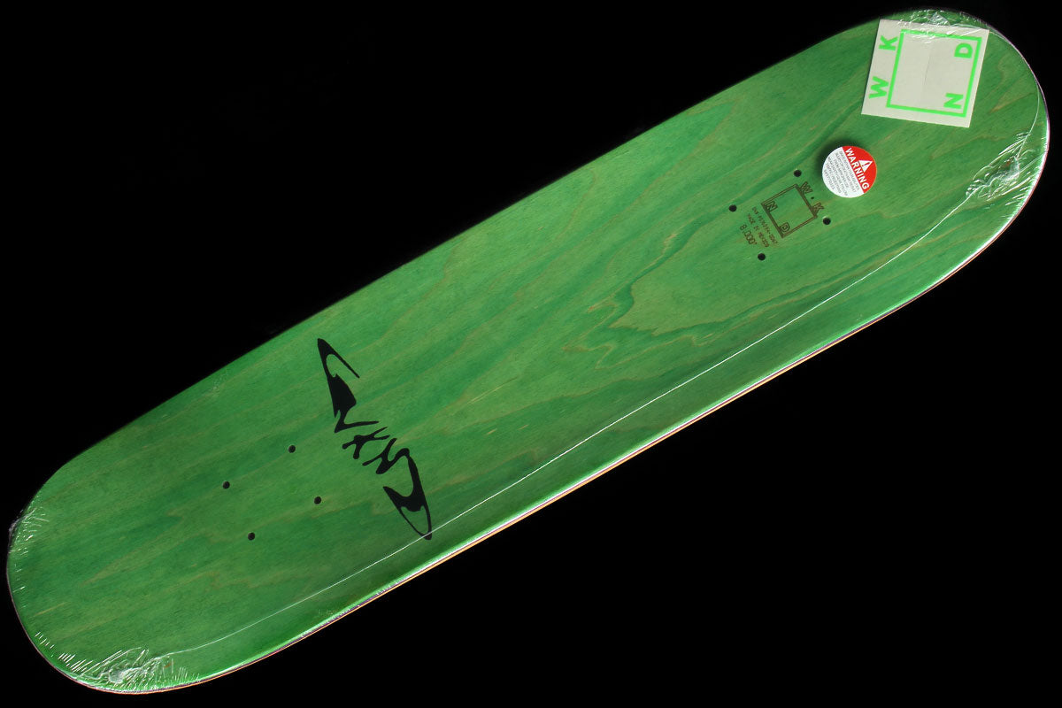 WKND Blacked Out Logo Green Deck 8"