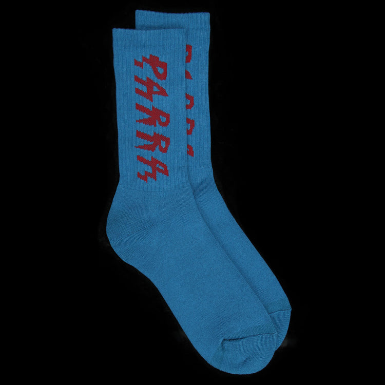 by Parra Shocker Logo Crew Socks Greek Blue