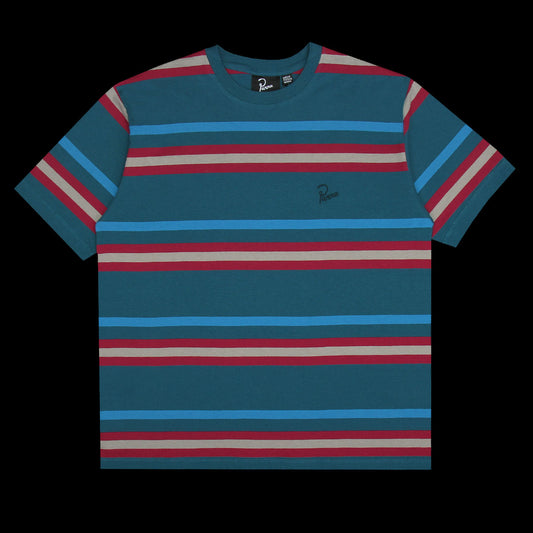 by Parra Stripeys T-Shirt Teal