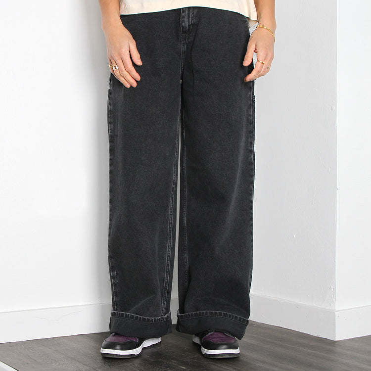 Carhartt WIP Women's Jens Pant : Black (Stone Washed)