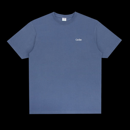 Civilist Mini Logo T-Shirt Faded Navy