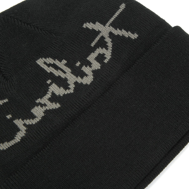 Civilist Script Beanie Black