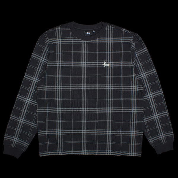 ステューシー DISCHARGED PLAID WAFFLE CREW discharged10-5-21-Stussy-