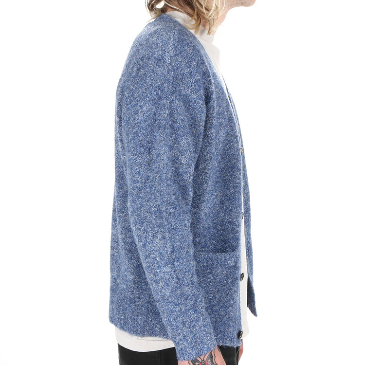 Fucking Awesome Boucle Cardigan Blue