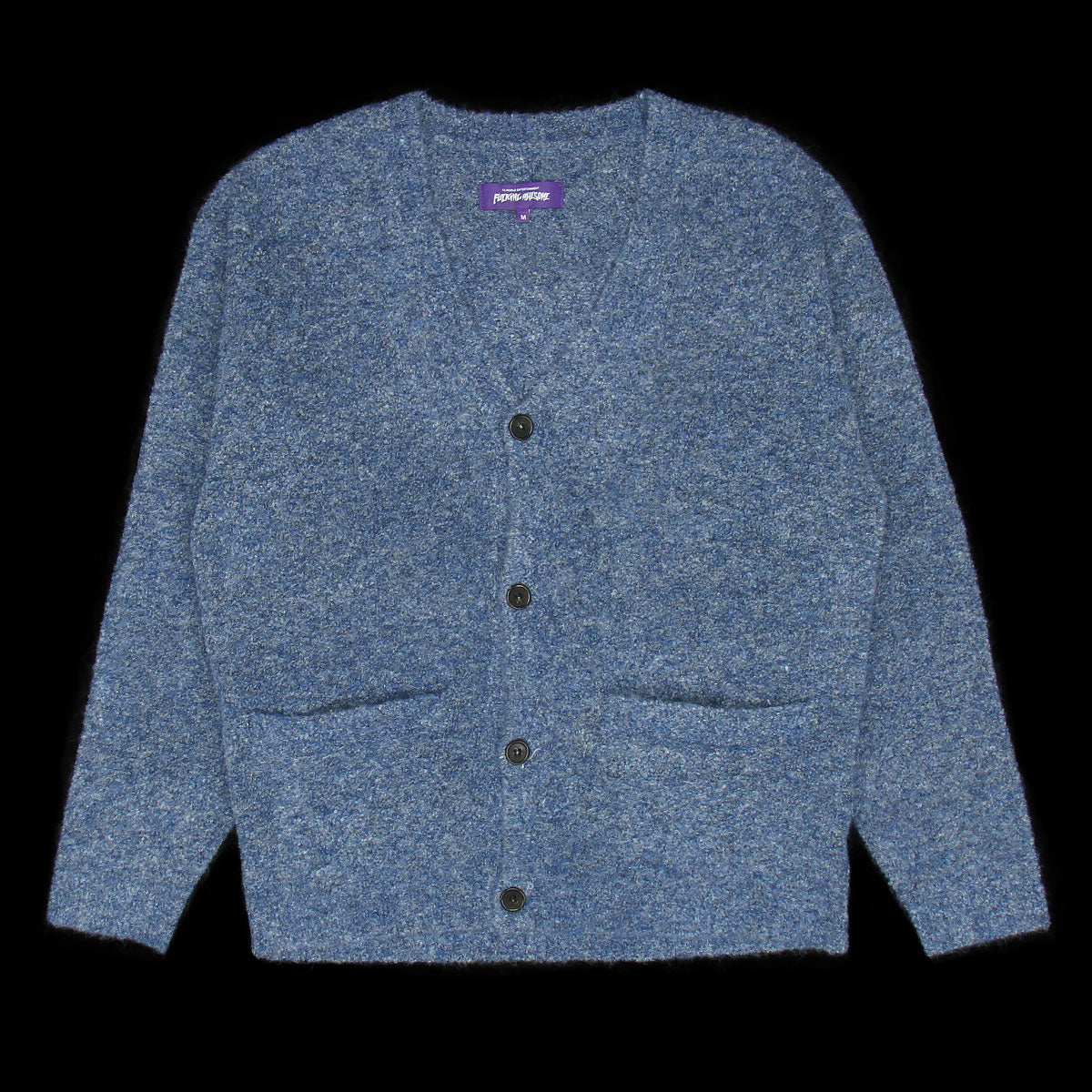 Fucking Awesome Boucle Cardigan Blue