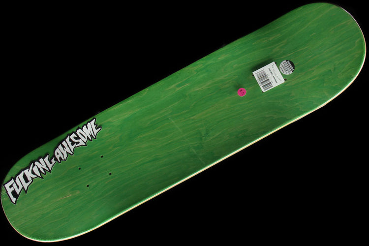 Fucking Awesome Stamp Emboss White Rainbow Deck 8.25"