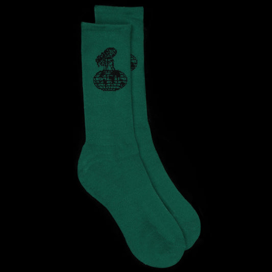 Fucking Awesome Flea Sock Green Black