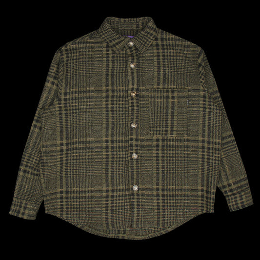 Fucking Awesome Wood Duck Oversized Flannel Green Black