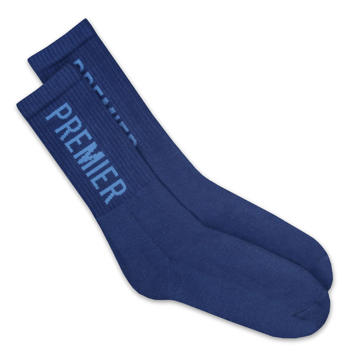 Premier Big Logo Crew Sock Blue