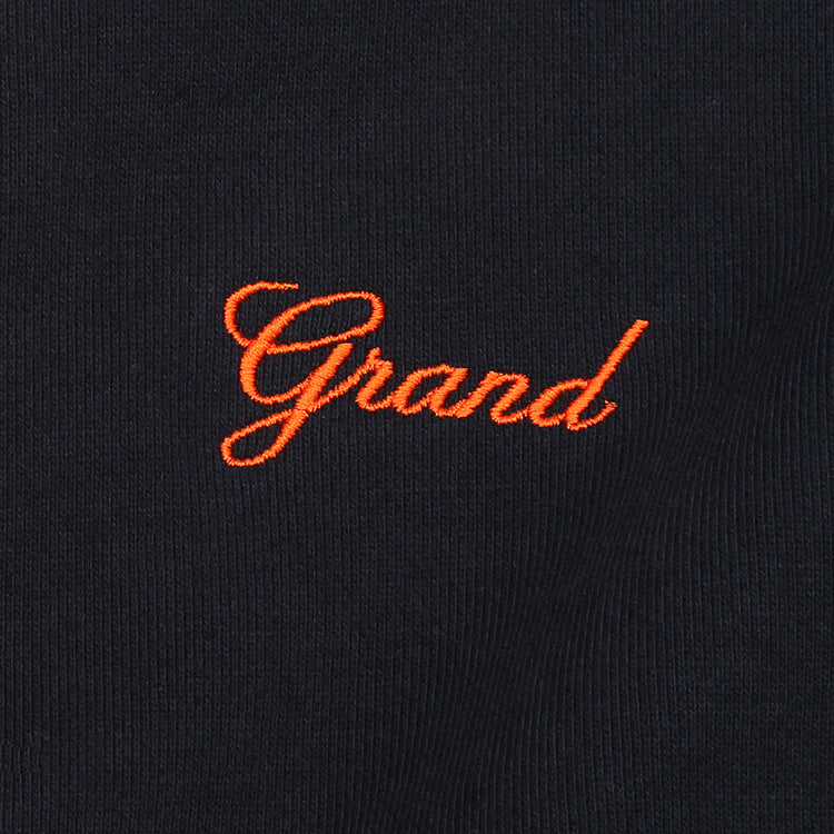 Premier x Grand Collared Sweatshirt Navy / Orange