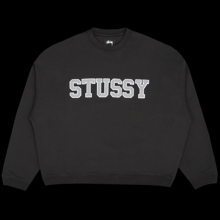 Stussy Relaxed Oversized Crew Black